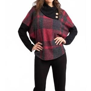 NEW MIMI K pull over shirt in wine